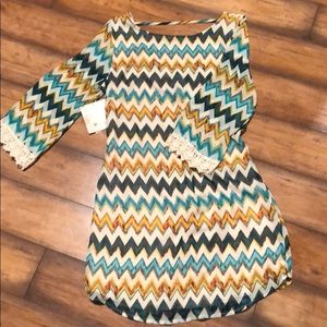 Chevron Print Dress
